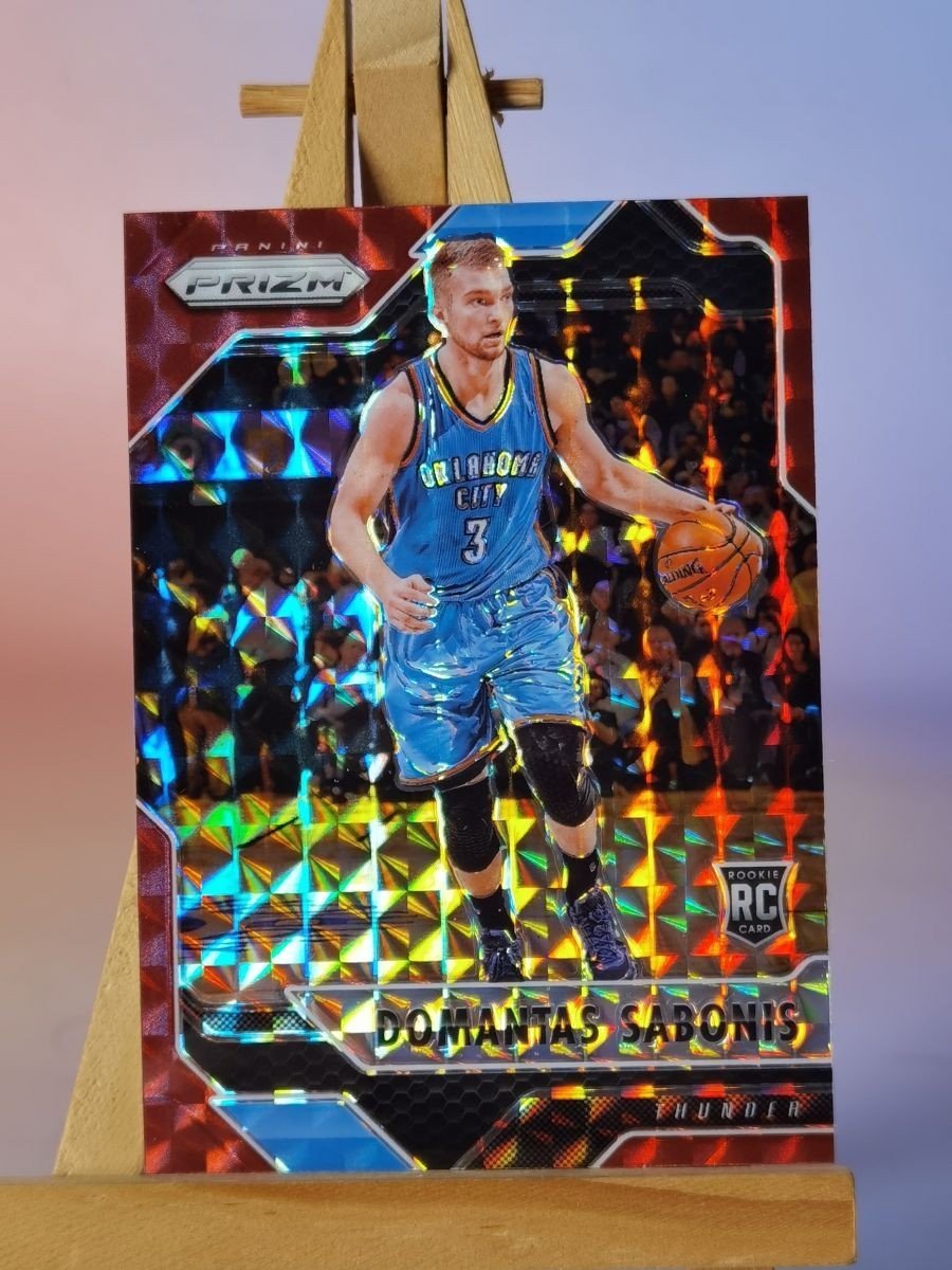 2016-17 Domantas Sabonis Prizm Mosaic #25 Red Mosaic Prizm Rookie  Card