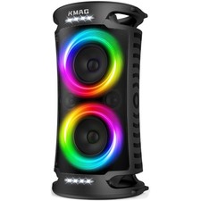 Large Bluetooth Speaker, 260W Peak Powerful Loud Sound with Deep Bass, 15Hr P...