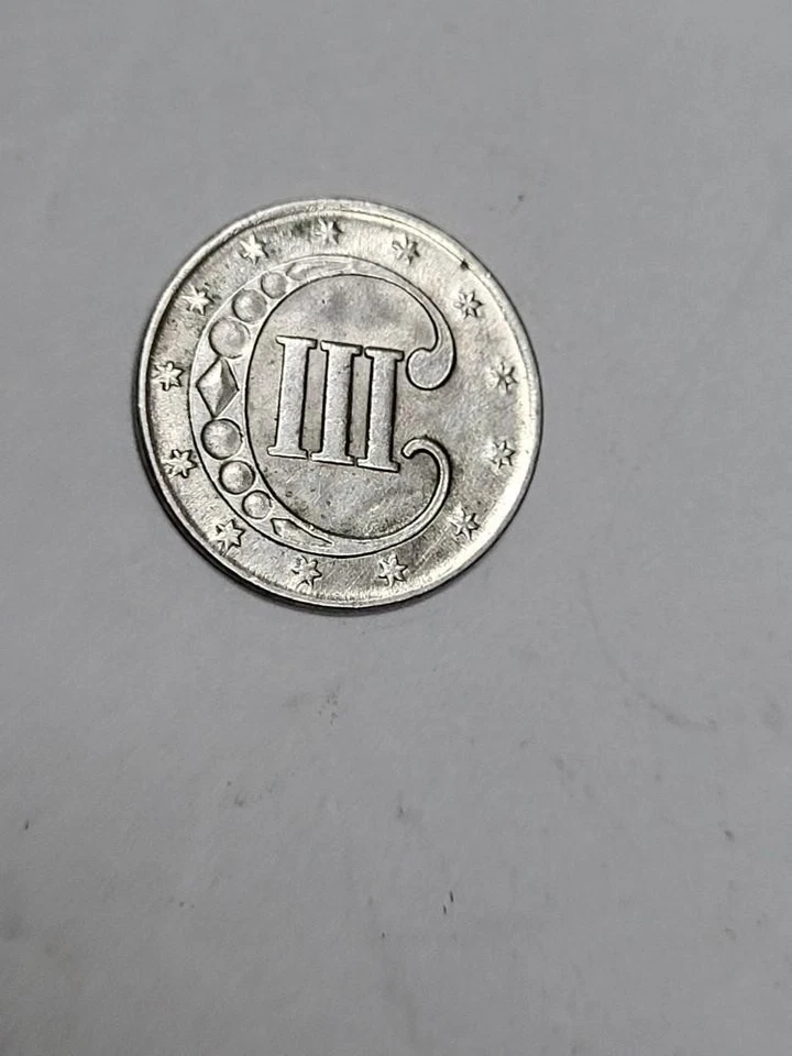 1852 UNCIRCULATED 3 Cent SILVER Piece - Image 4 of 4