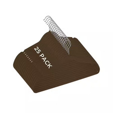 Brown Velvet Hangers 25-Pack