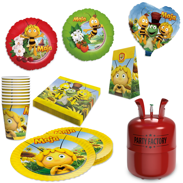 Biene Maja 57-Tlg. Party Set – Deko Mit Folienballons Wimpel GeschenktüTen-image