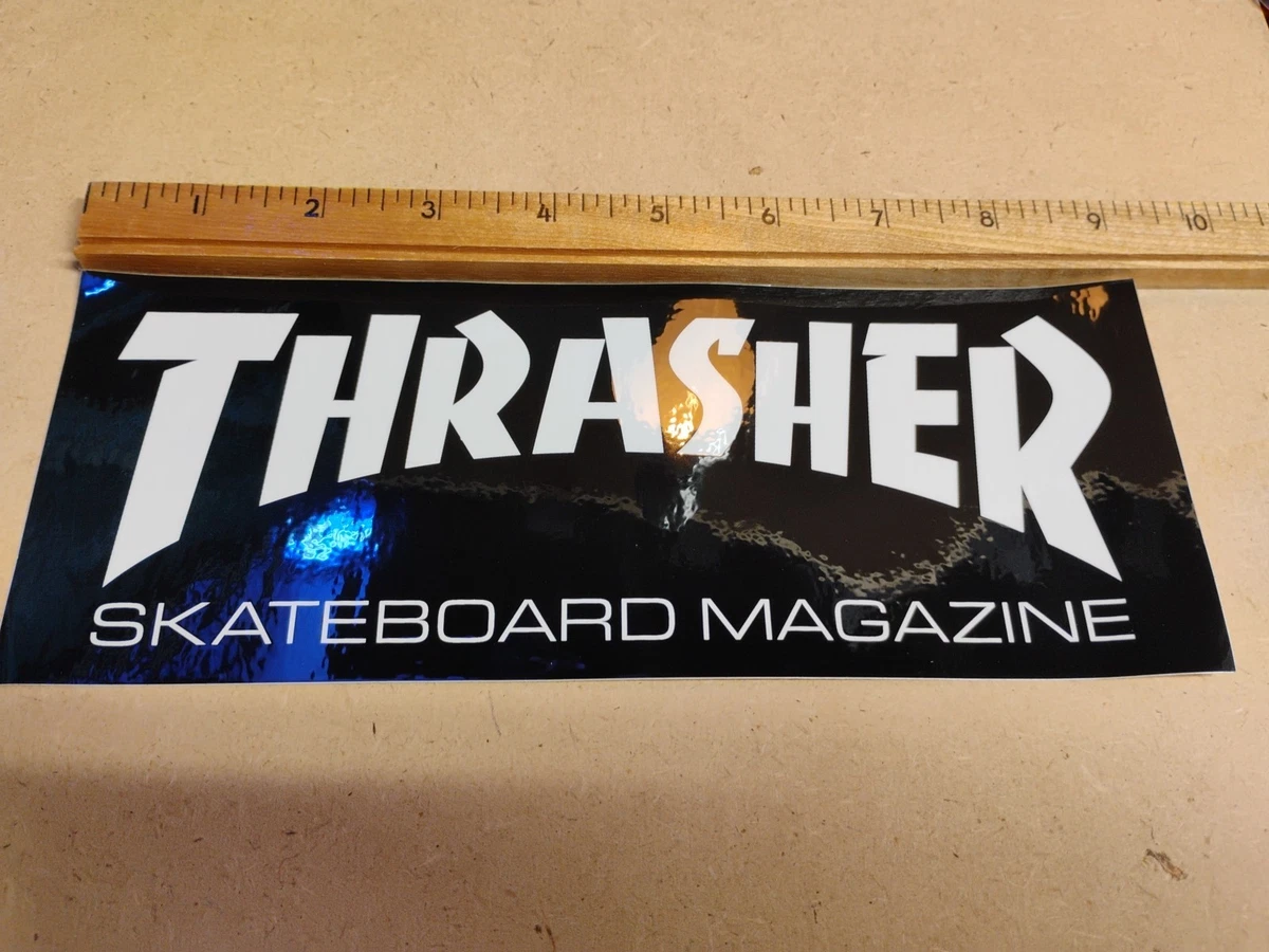 Autocollant Vintage Thrasher Magazine - NOS (New Old Stock) - Sticker Skateboard 10,5"