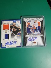 2012-13 Panini Rookie Anthology Hockey Matt Donovan Auto Relic 2 Card Lot