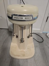 Vintage 940 Hamilton Beach  3 Head Triple Malt Milkshake Mixer partially working