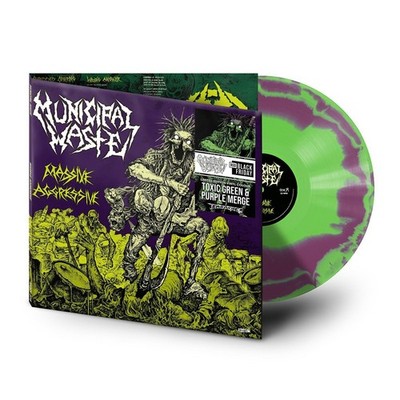 Municipal Waste 'Massive Aggressive 'Green / Purple Vinyl - NEW