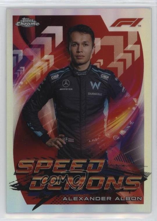 2022 Topps Chrome Formula 1 Speed Demons Alexander Albon #SD-AA 07o4