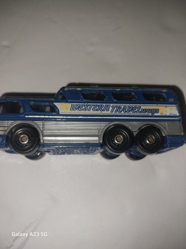 2017 Matchbox GMC Scenic Cruiser Western Travelways Bus Mattel MB1089 Diecast - Picture 2 of 4