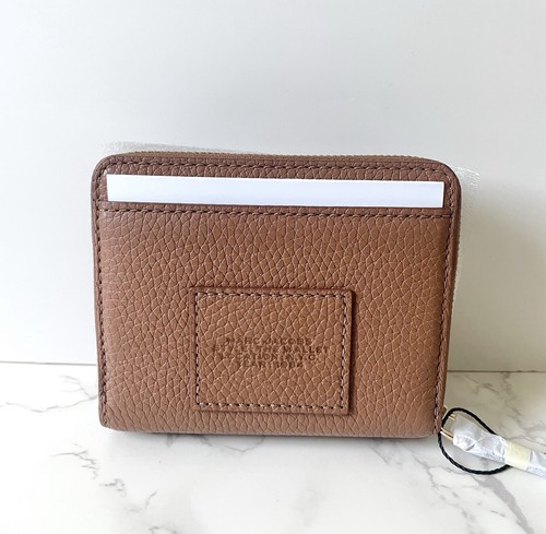 New Marc Jacobs The Mini Leather Compact Wallet Argon Oil - Picture 2 of 9