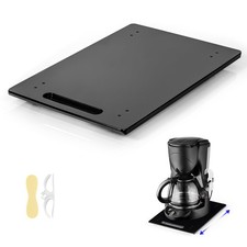 Acrylic Appliance Slider with Rubber Wheels, Sliding Tray for Heavy Kitchen A...