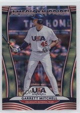 2020 Panini Donruss American Pride Green 24/25 Garrett Mitchell Mike Trout 13c1