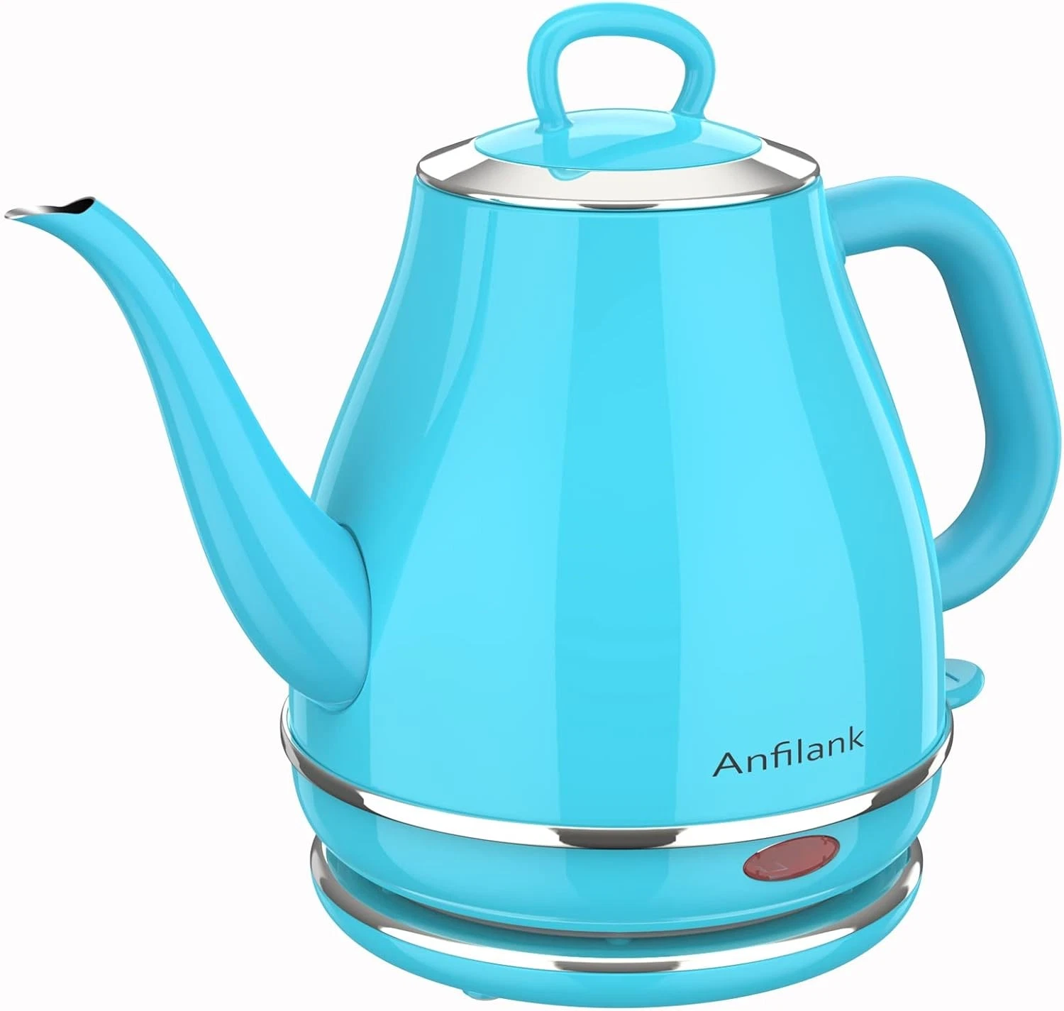 Electric Gooseneck Kettle 1L 1500W Fast Boil 100% Stainless Steel BPA Free