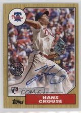 2022 Topps Series 2 1987 Topps Baseball Hans Crouse #87BA-HC Auto 1c28