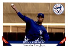 2015 Dunedin Blue Jays Grandstand #4 Jimmy Cordero Dominican Republic DR Card