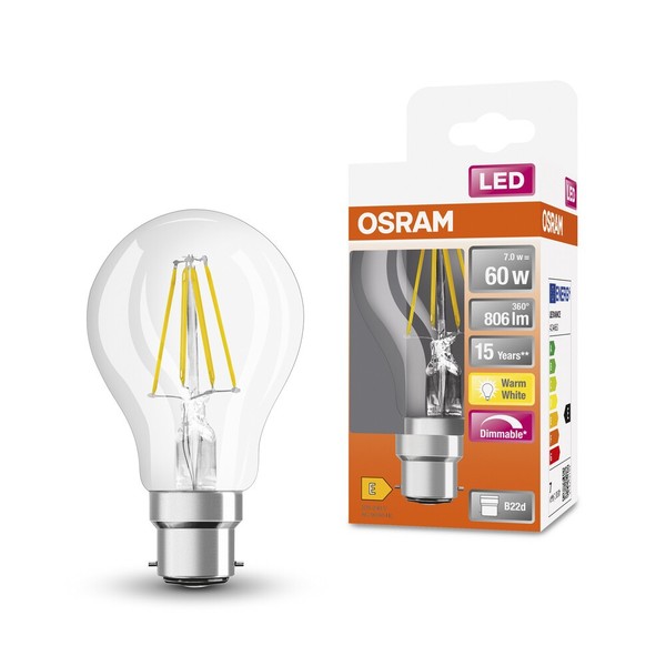 Osram Led Retrofit Classic A Dim B22D 2700 K 8,5 W 806 Lm-image