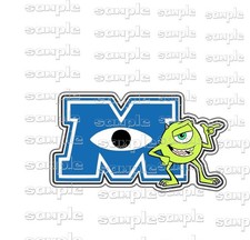 Disney Monsters Inc jrk Pre-made Scrapbook Page Paper Piece die cut