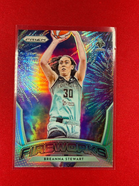 2026 Panini Prizm WNBA Breanna Stewart Silver Prizm Fireworks Liberty