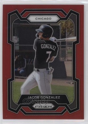 2024 Panini Prizm Red Prizm 91/299 Jacob Gonzalez #1 00jz