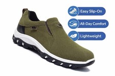Men's Slip-on Walking Shoes Comfortable Lightweight Breathable Sneakers Casual