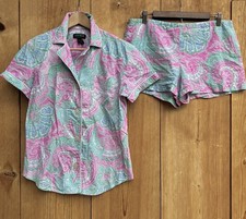 Lauren Ralph Lauren Floral Shorty Pajama Set Sz Medium