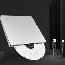 USB CD Player External Dvd Driver Portable Burner Dual Interface