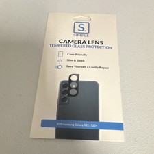 Simple Tempered Glass Camera Lens Protector, Case Friendly, For Samsung S22/S22 