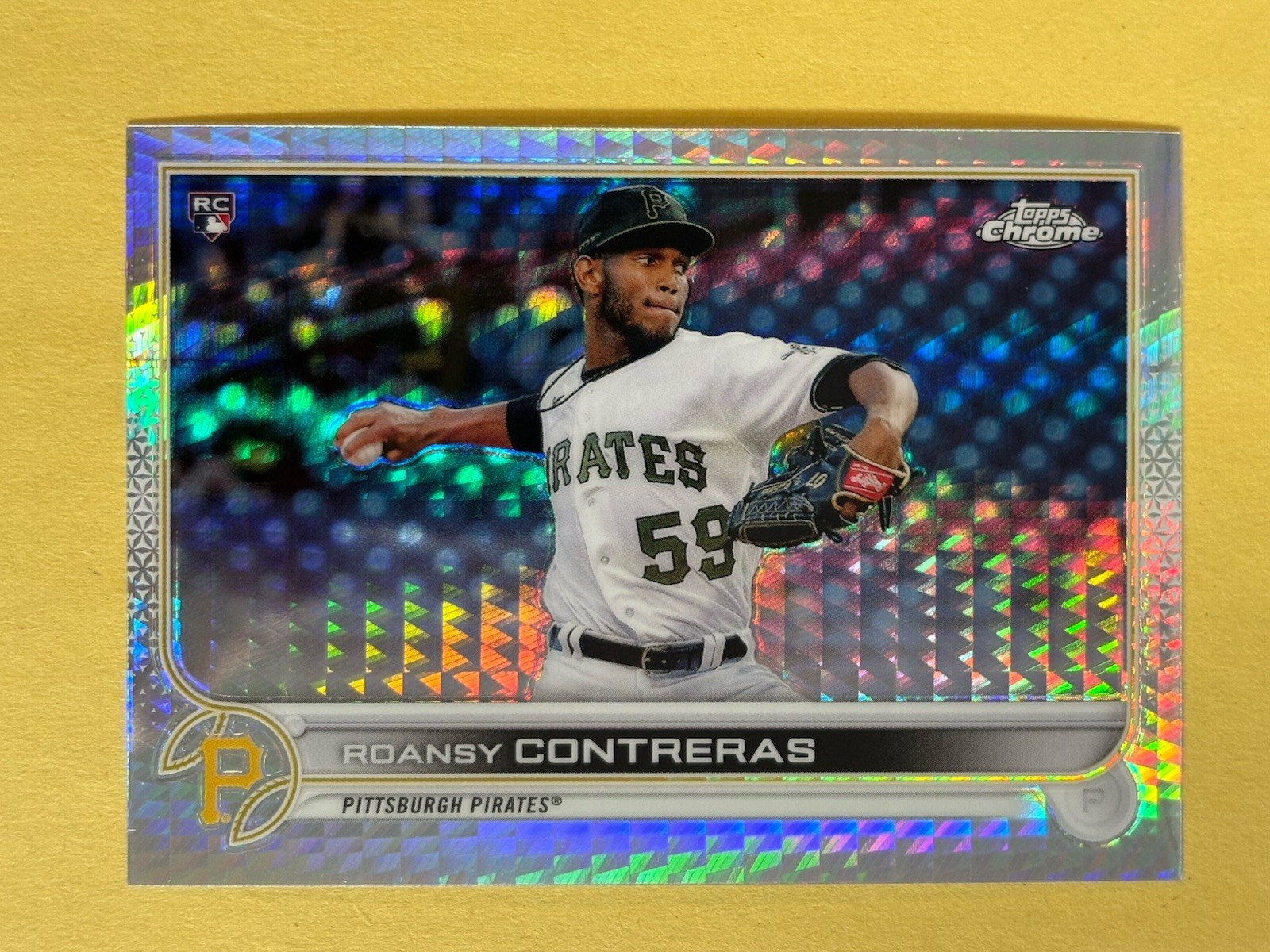 2022 Topps Chrome - Roansy Contreras #53 Prism Refractor (RC)