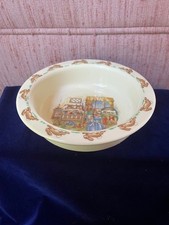 VTG Royal Doulton Bunnykins Fine Bone China Child Baby Bowl Bedtime Free Ship