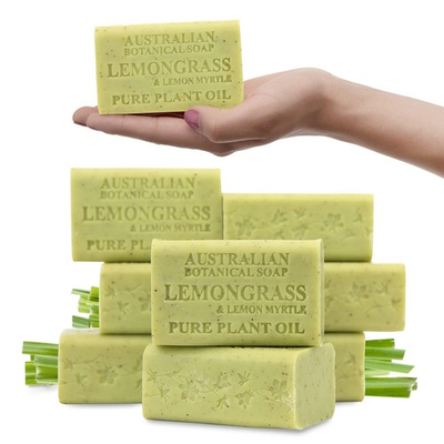 #ad Australian Botanical Soap 6.6 OZ Lemongrass and Lemon Ounce Pack of 8 $70.45