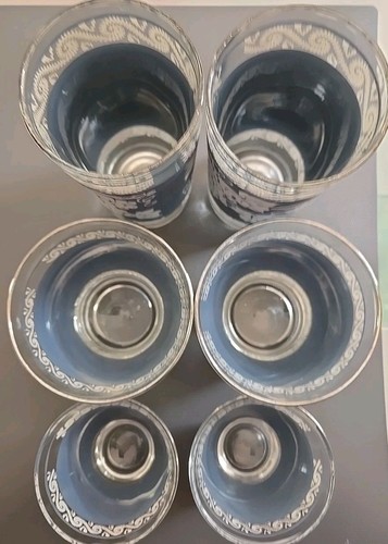 SET OF 6 HAZEL ATLAS GRAPE WITH LEAVES GLASSES - Picture 5 of 5