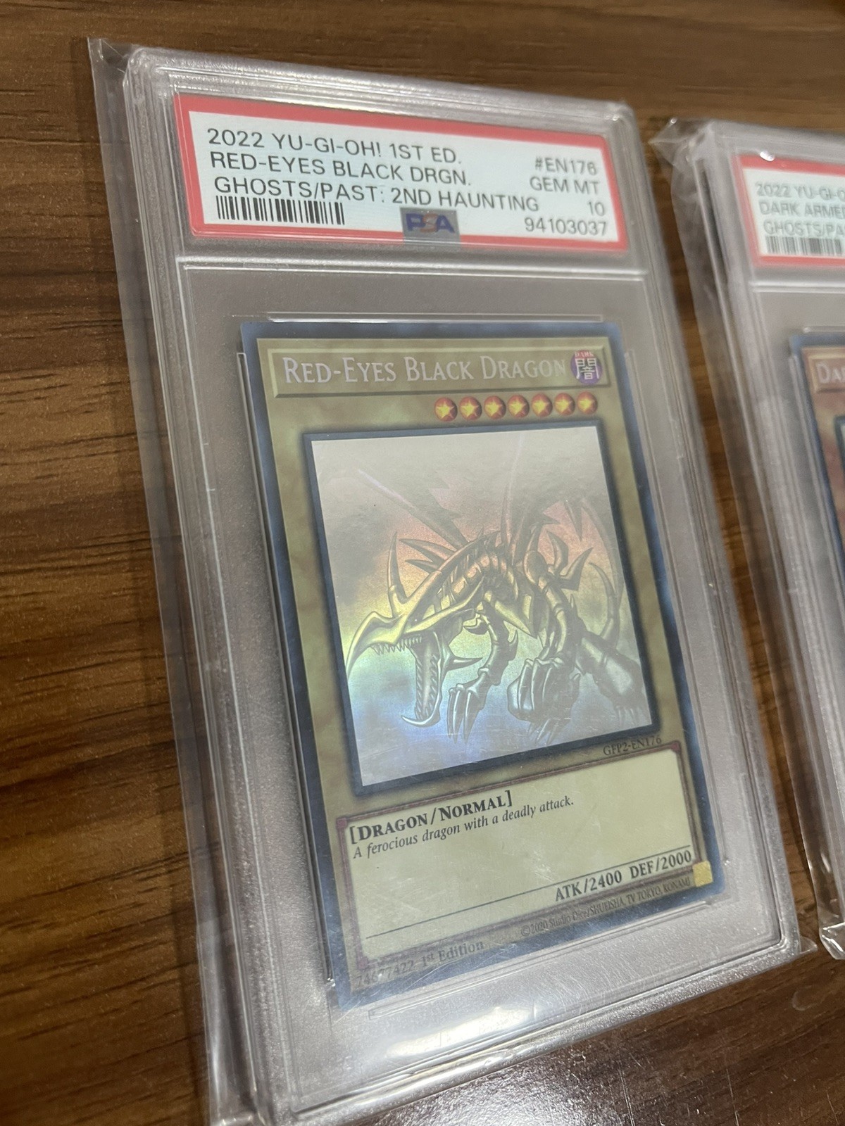 Red Eyes Black Dragon Ghost Rare Card GFP2-EN176 PSA 10 GEM MINT view 2