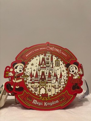 2025 Disney Parks Mickey s Very Merry Christmas Party Loungefly Rucksack Neu WDW