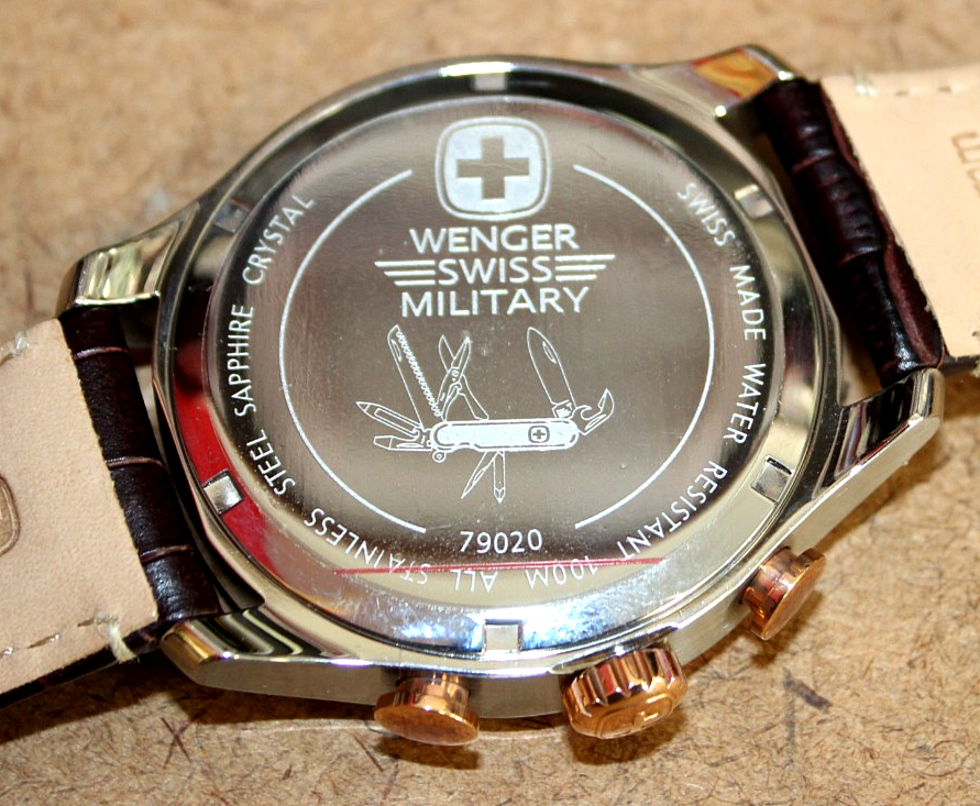 Wenger Swiss Military SS Rose Gold Men's Zermatt Chronograph Watch