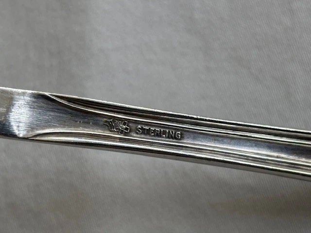 Gorham Greenbrier Sterling Gravy Cucharón 8" ~56g De Colección .925 Sin Monograma Foto 4 de 4