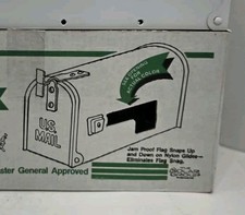 Galvanized Steel Mailbox White Standard No. T1 Size Postmaster Approved New