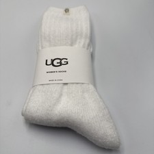 Ugg Winter White Long Crew Socks NEW