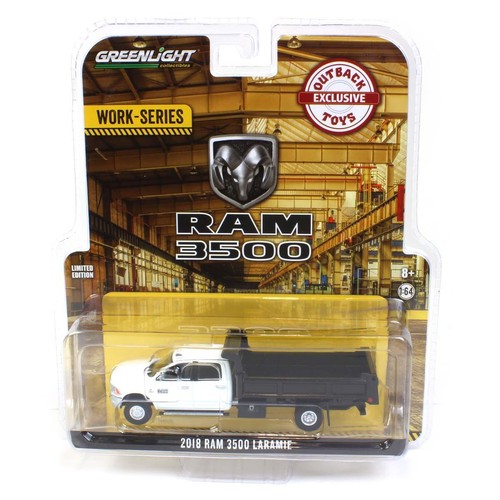 1:64 Greenlight RAM 3500 Dump Truck Outback Toys EXCLUSIVE 51294-B - Picture 5 of 5