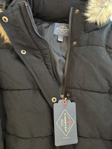 St Johns Bay Women’s Black Jacket 3X Detachable Hood NWT - Picture 3 of 8