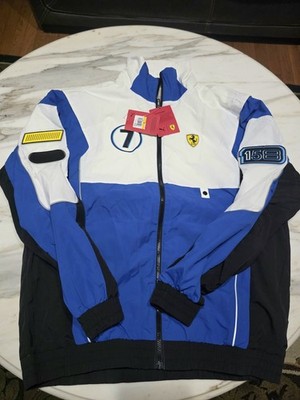 PUMA Ferrari Jacket Men Size Medium Full Zip Long Sleeve