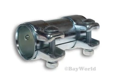 1x Rohrverbinder 50mm Auspuffschelle 50x54,5x125 Universal Doppelklemme 50x125mm