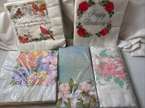 Lot of Vintage Paper Napkins Party Holiday Cocktail USA