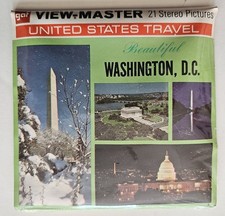 Sealed Washington D.C. View Master Packet A800 Complete 3 Reel Set  Book New