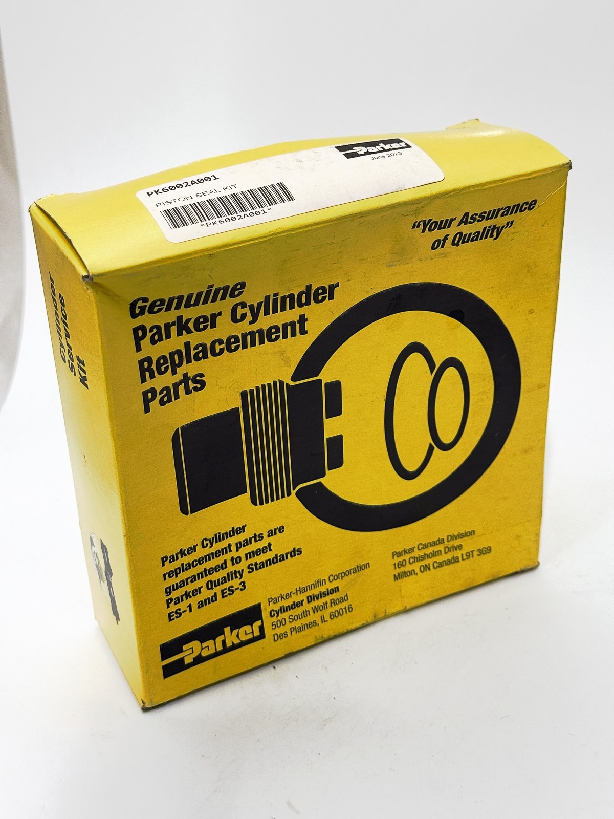 Parker PK6002A001 Piston Seal Kit Hydraulic Pneumatic Cylinder 2H 3L 2A