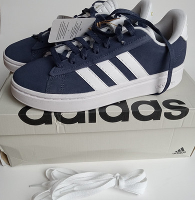 ADIDAS - NEW! Grand Court Alpha, Men's Size 8, Navy, Two Laces - FAST SHIP!
