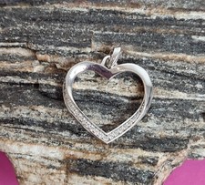Toller Kettenanhänger , 925er Silber , Herz , Jette , ca. 2,9 x 3,2 cm
