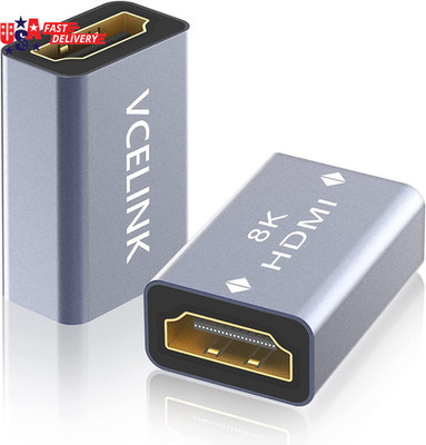 HDMI Coupler 8K, HDMI 2.1 Female to Female Extension Adapter to Extend 2 Short C
