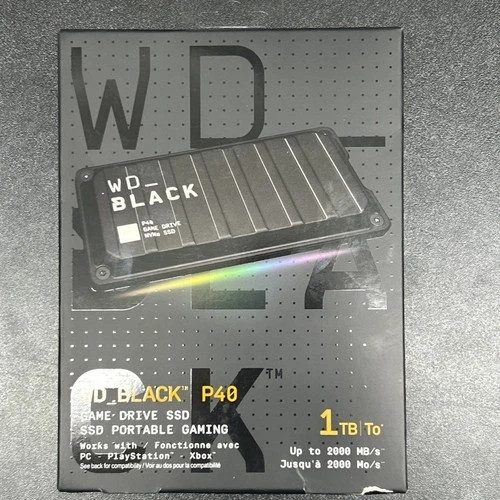 WD_BLACK 1TB P40 Game Drive SSD, External Solid State Drive - WDBAWY0010BBK-WESN. Available Now for $119.95