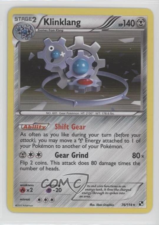 Klinklang Pokemon Black & White Base Set #76
