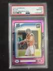 2024 Panini Donruss - Rated Rookie Bo Nix #369 Optic Preview Pink Prizm (RC)