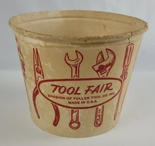 Vintage Paper Paint Bucket 5T1 Quart by Lily Nestrite Fuller Tool Co Tool Fair