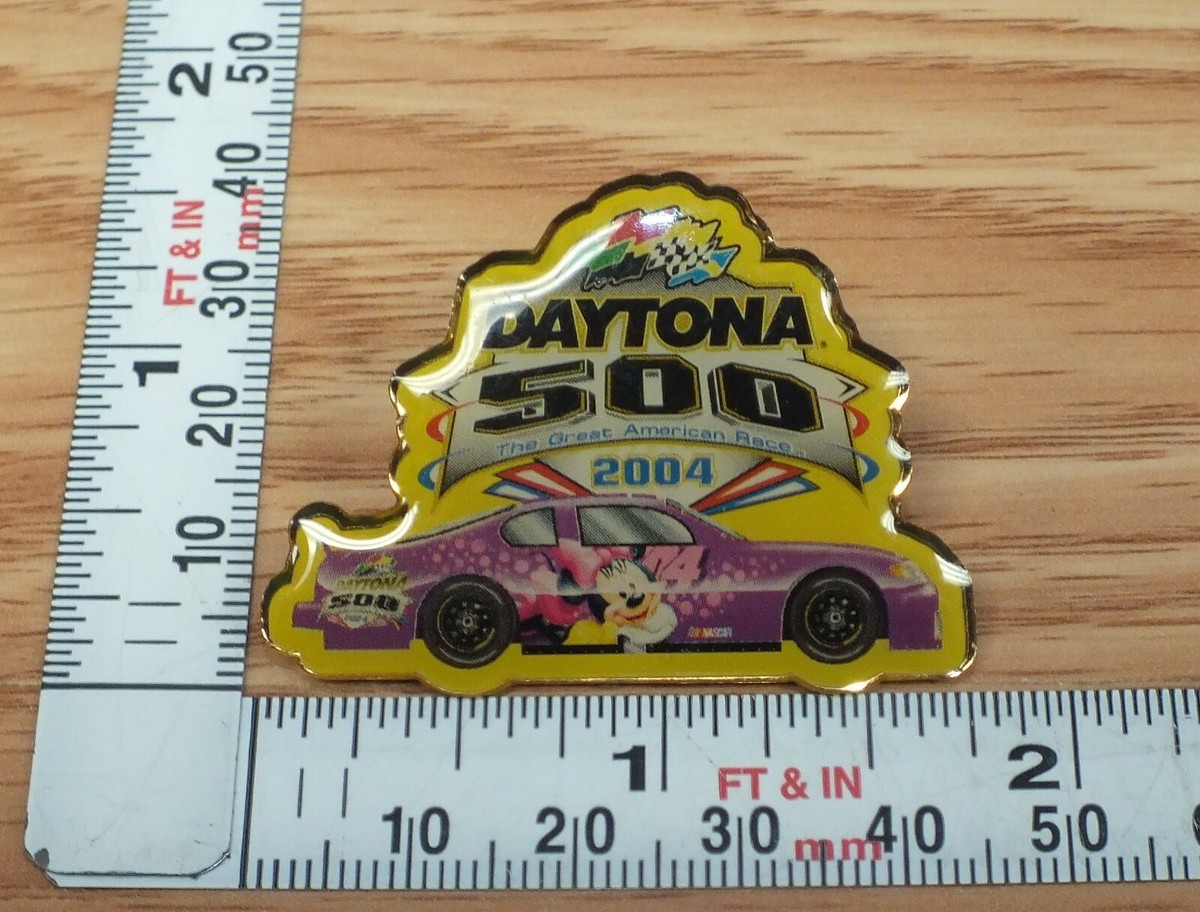 Disney Daytona 500 2004 Multi Tone Race Car Pin / Pinback / Lapel  display picture 1